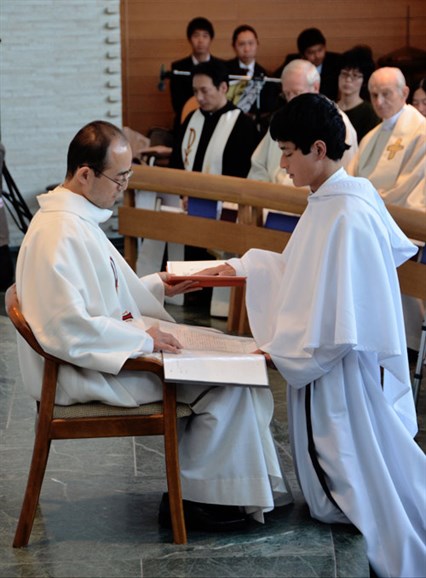 Professing Augustinian solemn vows at Nagoya, Japan