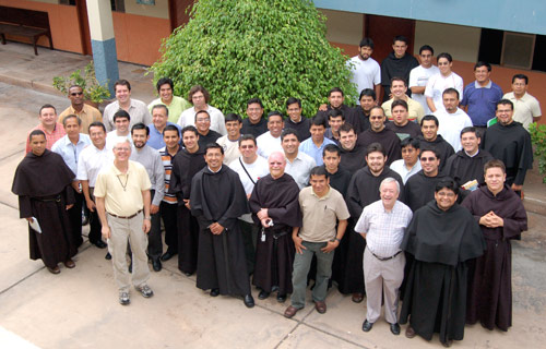 Some South American Augustinians at a meeting in Peru