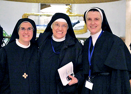 Augustinian contemplative nuns at Cascia, Italy.