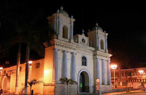 Church of St Augustine in Chiapas, Mexico in which town Juan Mendoza was the bishop. 
