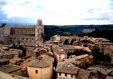 The city of Viterbo, where Giles was the bishop