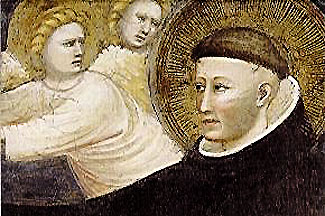 St Nicholas of Tolentino (1245 - 1305 AD), one of the first canonised Augustinians.